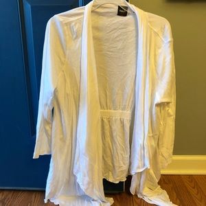 White fitted cardigan